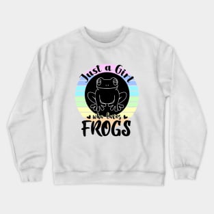 Just a girl who loves Frogs 3 Crewneck Sweatshirt